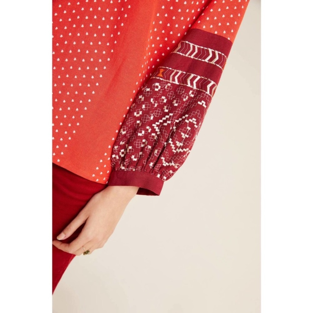 Anthropologie Vineet Bahl Nora Peasant Top - Picture 3 of 8